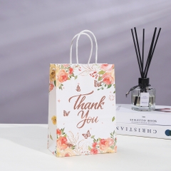 TÚI GIẤY ĐỰNG QUÀ THANK YOU ÁNH KIM HỌA TIẾT DỄ THƯƠNG PHONG CÁCH HÀN QUỐC T.CRAFT HOUSE
