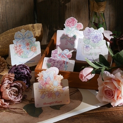 THIỆP IN MINI DỄ THƯƠNG CHỦ ĐỀ "NHỮNG BÔNG HOA RỰC RỠ" T.CRAFT HOUSE (KHÔNG GỒM BAO THƯ) - MẪU 3