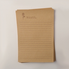 SET 10 TỜ GIẤY KRAFT VIẾT THƯ A5 PHONG CÁCH VINTAGE T.CRAFT HOUSE