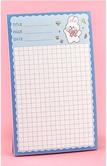 GIẤY NHỚ/ GIẤY GHI CHÚ HÌNH CHỮ NHẬT NHIỀU HOẠ TIẾT HOẠT HÌNH XINH XẮN DỄ THƯƠNG T.CRAFT HOUSE