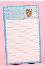 GIẤY NHỚ/ GIẤY GHI CHÚ HÌNH CHỮ NHẬT NHIỀU HOẠ TIẾT HOẠT HÌNH XINH XẮN DỄ THƯƠNG T.CRAFT HOUSE
