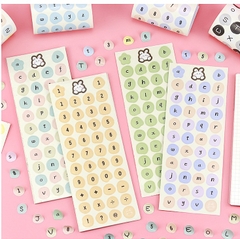 STICKER BẢNG CHỮ CÁI VÀ SỐ THỨ TỰ TRANG TRÍ TẬP SÁCH/ SỔ LƯU NIỆM T.CRAFT HOUSE