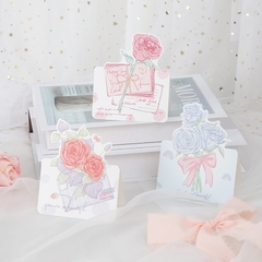 THIỆP IN MINI DỄ THƯƠNG CHỦ ĐỀ "NHỮNG BÔNG HOA RỰC RỠ" T.CRAFT HOUSE (KHÔNG GỒM BAO THƯ) - MẪU 1