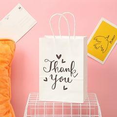TÚI GIẤY ĐỰNG QUÀ THANK YOU HỌA TIẾT DỄ THƯƠNG KÍCH THƯỚC 27x21x11cm PHONG CÁCH HÀN QUỐC T.CRAFT HOUSE