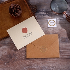 COMBO THIỆP IN VÀ BAO THƯ KRAFT VINTAGE CÙNG THÔNG ĐIỆP Ý NGHĨA T.CRAFT HOUSE 2