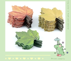 COMBO 3 SET GIẤY NHỚ HÌNH CHIẾC LÁ PHONG XINH XẮN PHONG CÁCH RETRO T.CRAFT HOUSE
