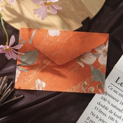 SET 5 BAO THƯ HOẠ TIẾT NỔI GẤM HOA PHONG CÁCH RETRO T.CRAFT HOUSE