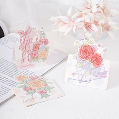 THIỆP IN MINI DỄ THƯƠNG CHỦ ĐỀ "NHỮNG BÔNG HOA RỰC RỠ" T.CRAFT HOUSE (KHÔNG GỒM BAO THƯ) - MẪU 1