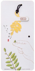 THẺ ĐÁNH DẤU SÁCH BOOKMARK BẰNG KIM LOẠI CAO CẤP HÌNH CỎ VÀNG T-CRAFT