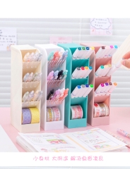 KỆ ĐỰNG 4 TẦNG ĐỂ BÀN TIỆN DỤNG ĐỰNG BÚT, MỸ PHẨM CUTE