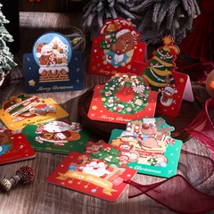 COMBO NGẪU NHIÊN 10 THIỆP IN MINI CHỦ ĐỀ GIÁNG SINH DỄ THƯƠNG VÀ ĐẦY MÀU SẮC T.CRAFT HOUSE - MẪU 5