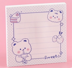 GIẤY NHỚ CHỦ ĐỀ ĐÔI BẠN DỄ THƯƠNG BEAR AND BUNNY T-CRAFT