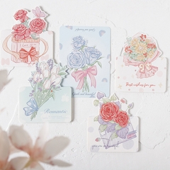 THIỆP IN MINI DỄ THƯƠNG CHỦ ĐỀ "NHỮNG BÔNG HOA RỰC RỠ" T.CRAFT HOUSE (KHÔNG GỒM BAO THƯ) - MẪU 1