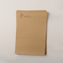 SET 10 TỜ GIẤY KRAFT VIẾT THƯ A5 PHONG CÁCH VINTAGE T.CRAFT HOUSE