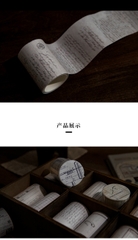 CUỘN BĂNG DÍNH PHONG CÁCH WASHI RETRO PAPER TAPE TRANG TRÍ SỔ, LƯU BÚT T-CRAFT ^^