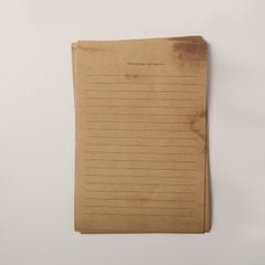 SET 10 TỜ GIẤY KRAFT VIẾT THƯ A5 PHONG CÁCH VINTAGE T.CRAFT HOUSE