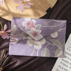 SET 5 BAO THƯ HOẠ TIẾT NỔI GẤM HOA PHONG CÁCH RETRO T.CRAFT HOUSE