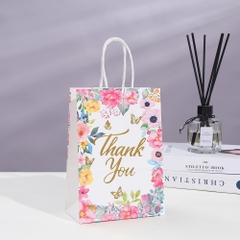 TÚI GIẤY ĐỰNG QUÀ THANK YOU ÁNH KIM HỌA TIẾT DỄ THƯƠNG PHONG CÁCH HÀN QUỐC T.CRAFT HOUSE