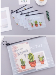 TÚI ĐỰNG BÚT CHẤT LIỆU NHỰA TRONG SUỐT CHỐNG THẤM NƯỚC DÀNH CHO HỌC SINH T-CRAFT ^^