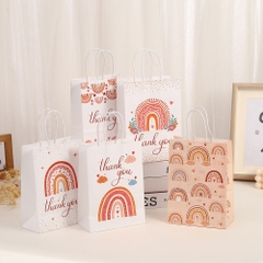 TÚI GIẤY QUÀ TẶNG CHỦ ĐỀ CẦU VỒNG XINH XẮN T.CRAFT HOUSE
