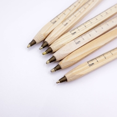 BÚT BI GỖ THÔNG THƯỚC KẺ PHONG CÁCH VINTAGE T.CRAFT HOUSE