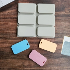KHUÔN SILICON LOẠI 1 CAO CẤP LÀM SÁP THƠM, RESIN,THẠCH CAO, XÀ PHÒNG HÌNH CHỮ NHẬT LỖ DẸP T.CRAFT HOUSE