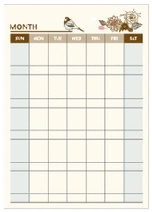 GIẤY NHỚ CÓ KẺ BẢNG KẾ HOẠCH THEO TUẦN/ THÁNG TIỆN LỢI T-CRAFT ^^