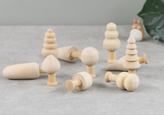 MÔ HÌNH GỖ MINI TỰ NHIÊN DECOR TRANG TRÍ NOEL PHONG CÁCH MINIMALIST T.CRAFT HOUSE