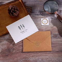 COMBO THIỆP IN VÀ BAO THƯ KRAFT VINTAGE CÙNG THÔNG ĐIỆP Ý NGHĨA T.CRAFT HOUSE 2