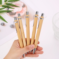 BÚT BI MỰC ĐEN THÂN TRE ĐẦU TRÒN 1MM T.CRAFT HOUSE