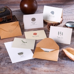 COMBO THIỆP IN VÀ BAO THƯ KRAFT VINTAGE CÙNG THÔNG ĐIỆP Ý NGHĨA T.CRAFT HOUSE 2