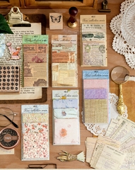 SET 60 TẤM GIẤY NỀN TIME COLLECTION TRANG TRÍ SỔ, TẬP SÁCH, NOTEBOOK T-CRAFT ^^