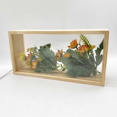 KHUNG HỘP GỖ 3D MẶT MICA LÀM TRANH TRANG TRÍ ĐỂ BÀN T.CRAFT HOUSE-NVLG