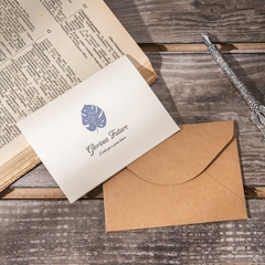COMBO THIỆP IN VÀ BAO THƯ KRAFT CHỦ ĐỀ HOA PHONG CÁCH VINTAGE CÙNG THÔNG ĐIỆP Ý NGHĨA T.CRAFT HOUSE