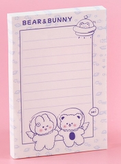 GIẤY NHỚ CHỦ ĐỀ ĐÔI BẠN DỄ THƯƠNG BEAR AND BUNNY T-CRAFT