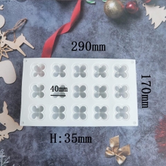 KHUÔN SILICON LOẠI 1 CAO CẤP LÀM SÁP THƠM, RESIN,THẠCH CAO, XÀ PHÒNG HÌNH 15 RUBIK MINI T.CRAFT HOUSE