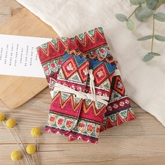 SỔ TAY BÌA VẢI CANVAS GÁY TRÒN A5 PHONG CÁCH VINTAGE T.CRAFT HOUSE ( CÓ KÈM GIẤY )
