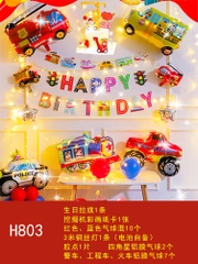 SET BÓNG TRANG TRÍ SINH NHẬT CHỦ ĐỀ PHƯƠNG TIỆN GIAO THÔNG/ PHI HÀNH GIA T-CRAFT