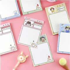 GIẤY NHỚ CHỦ ĐỀ "CÔ BÉ ĐÁNG YÊU" ĐỦ MÀU SẮC VÀ KIỂU DÁNG T-CRAFT