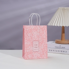 TÚI GIẤY ĐỰNG QUÀ TẶNG HÀN QUỐC HỌA TIẾT BÔNG HOA XINH XẮN “FOR YOU” T.CRAFT HOUSE