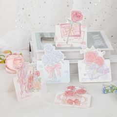 THIỆP IN MINI DỄ THƯƠNG CHỦ ĐỀ "NHỮNG BÔNG HOA RỰC RỠ" T.CRAFT HOUSE (KHÔNG GỒM BAO THƯ) - MẪU 1