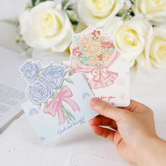 THIỆP IN MINI DỄ THƯƠNG CHỦ ĐỀ "NHỮNG BÔNG HOA RỰC RỠ" T.CRAFT HOUSE (KHÔNG GỒM BAO THƯ) - MẪU 1