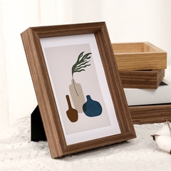KHUNG HỘP GỖ MẶT THUỶ TINH 21x29.7x3cm LÀM TRANH TRANG TRÍ ĐỂ BÀN T.CRAFT HOUSE-NVLG