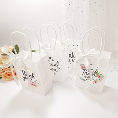 TÚI GIẤY ĐỰNG QUÀ THANK YOU HỌA TIẾT DỄ THƯƠNG KÍCH THƯỚC 27x21x11cm PHONG CÁCH HÀN QUỐC T.CRAFT HOUSE