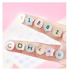 STICKER BẢNG CHỮ CÁI VÀ SỐ THỨ TỰ TRANG TRÍ TẬP SÁCH/ SỔ LƯU NIỆM T.CRAFT HOUSE
