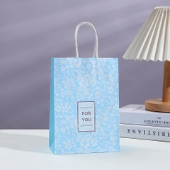 TÚI GIẤY ĐỰNG QUÀ TẶNG HÀN QUỐC HỌA TIẾT BÔNG HOA XINH XẮN “FOR YOU” T.CRAFT HOUSE