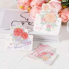 THIỆP IN MINI DỄ THƯƠNG CHỦ ĐỀ "NHỮNG BÔNG HOA RỰC RỠ" T.CRAFT HOUSE (KHÔNG GỒM BAO THƯ) - MẪU 1