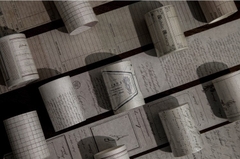 CUỘN BĂNG DÍNH PHONG CÁCH WASHI RETRO PAPER TAPE TRANG TRÍ SỔ, LƯU BÚT T-CRAFT ^^