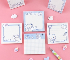 GIẤY NHỚ CHỦ ĐỀ ĐÔI BẠN DỄ THƯƠNG BEAR AND BUNNY T-CRAFT
