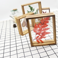 KHUNG HỘP GỖ ÉP HOA LÀM TRANH TRANG TRÍ 2 MẶT TRONG SUỐT ĐỂ BÀN T.CRAFT HOUSE-NVLG